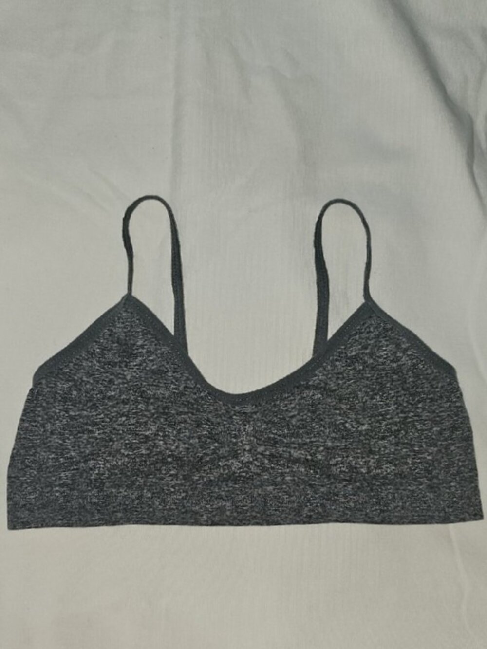 Unbranded Girls Size Medium Heather Gray Pullover Bralette Used